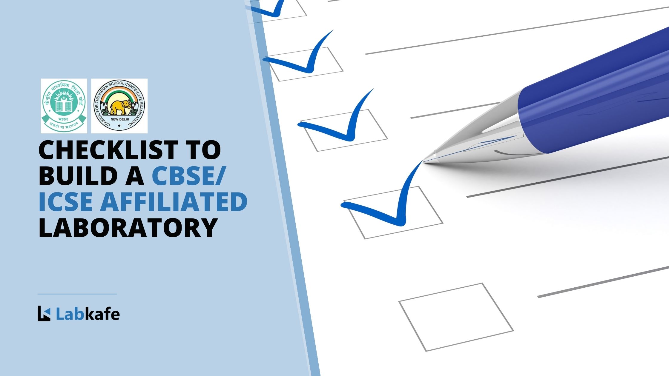 Checklist to build a CBSE ICSE affiliated laboratory | Labkafe