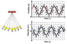 The wave motion of a pendulum. coupled pendulum. 