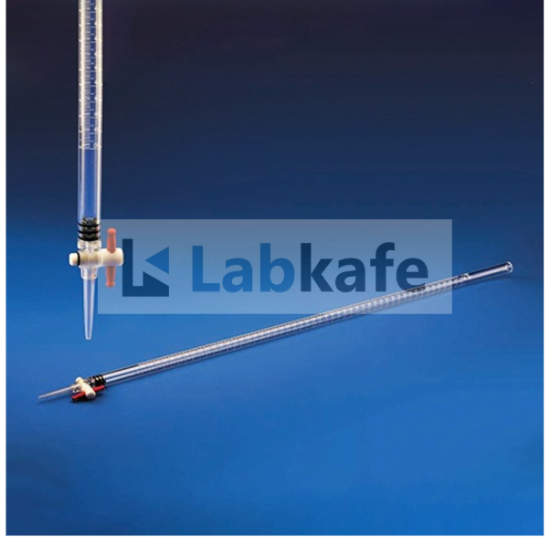 burettes for chemistry titration experiment used in composite science laboratory