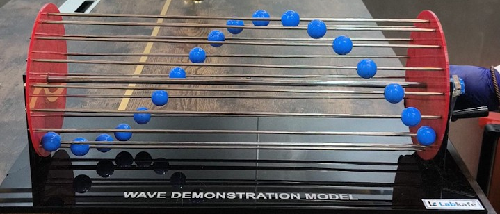 Wave motion demonstration model by Labkafe