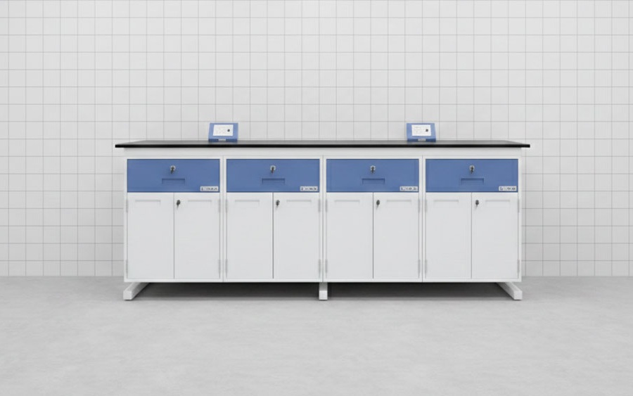 Wall-Facing Lab Workbench