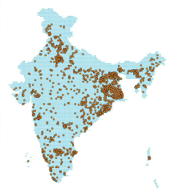 Labkafe pan-India footprint map