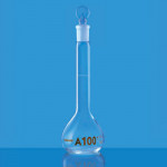 Borosil 5645016D VOLUMETRIC FLASKS USP A I/C STPR 100 ML