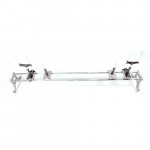 OPTICAL BENCH (Metal Double Rod), Brass Pipe, 1meter Long (Half Shaper Riders).