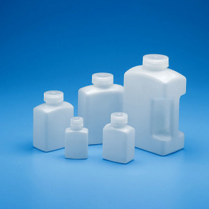 Tarsons 583320 HDPE 125ml Rectangular Bottle - Pack of 12