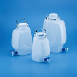 Tarsons 683241 HDPE 5 lts Rectangular Carboy with Stopcock