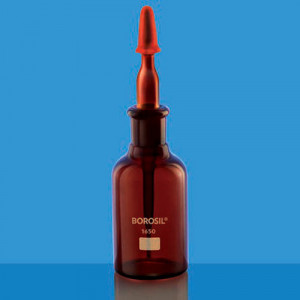 Borosil 1650010 BOTTLE DROPPING WITH PIPETTE AMBER 30 ML